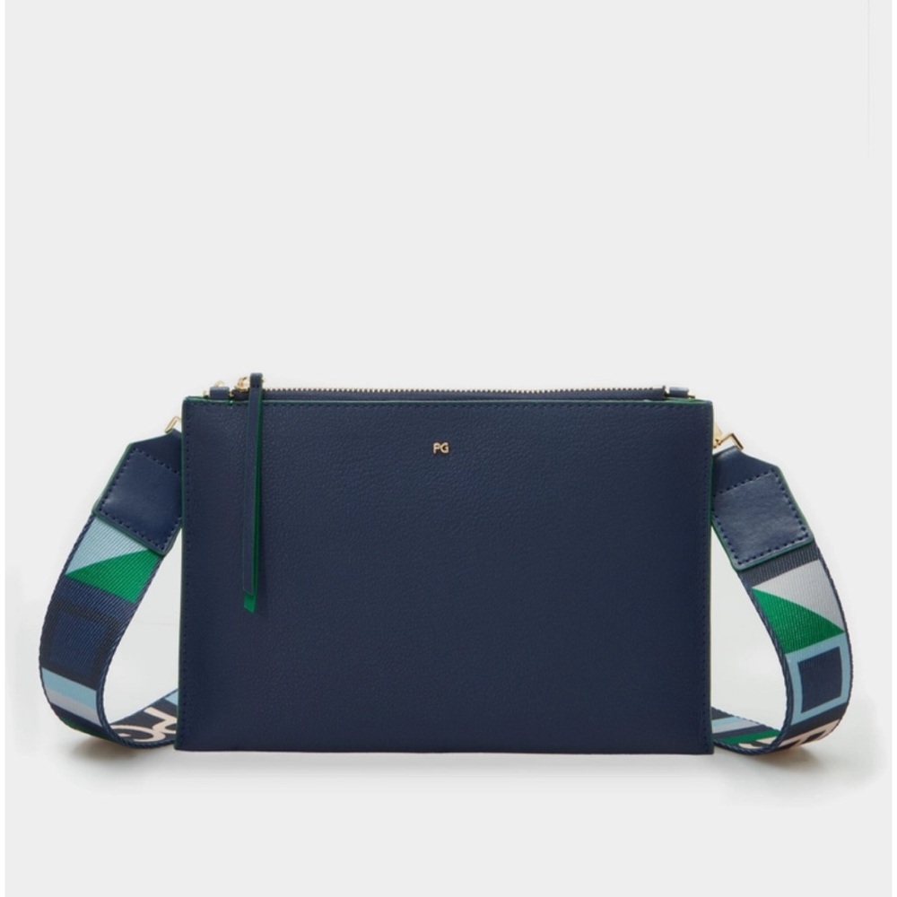 NWT Purificacion Garcia Grosgrain Tandem Crossbody Bag